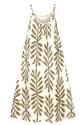 Lucane Print strap dress | Green – nedsat