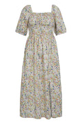 Gro Dress | Green Multi Flower | Kjole fra Liberté – nedsat