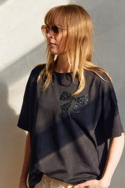 Carol Tee 205698 | Black w. Black | T-Shirt fra Freequent