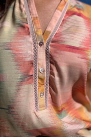 Madonna, shirt | Hexagon Light Pink Print | Skjorte fra Gustav