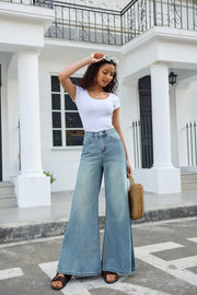 Jade Wide leg jeans  | Lyseblå | Jeans fra Avery