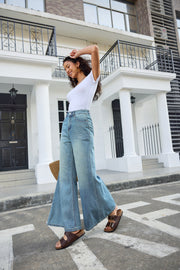 Jade Wide leg jeans  | Lyseblå | Jeans fra Avery