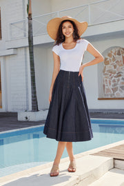 Jane Jean Skirt | Blå | Nederdel fra Avery
