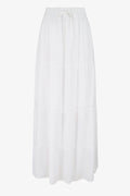 Eli Saa Solid Long Skirt | Weiß | Rock von Atelier C