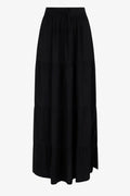 Eli Saa Solid Long Skirt | Schwarz | Rock von Atelier C