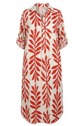 Wisteria Print Dress | Red Leaves – nedsat
