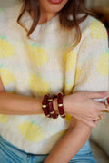 Lemony SS knit | Beige | Strik fra Avery – nedsat