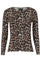 Mesh Ls Tshirt | Leopard | Bluse fra Liberté