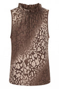 Lucina Top Leo | Brown Leopard