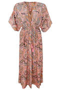 Luna Long V-Neck Dress | Imperial Rose