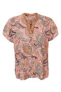 Luna Andrea S/S Blouse | Imperial Rose | Bluse fra Black Colour