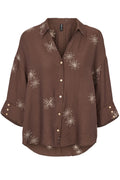 Lydia Blouse 3024 | Brown | Prepair