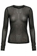 Mesh Blouse Glitter | Black Sparkle