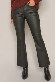 Ashley Coated Pant Ankle | Black | Bukser fra Mos Mosh