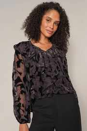 Basile Burn Blouse  | Black | Bluse fra Mos Mosh