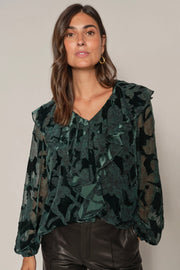 Basile Burn Blouse  | Storm | Bluse fra Mos Mosh