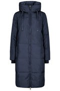 Nova Square Down Coat | Navy blå | Frakke fra Mos Mosh