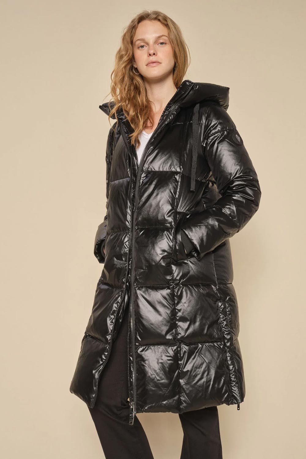 Mos Mosh Jakke | Black | MMNova Metallic Down Jacket – Lisen.dk