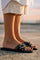 Santorini Stud Sandals | Black