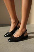 Stella Slingback | Black | Ballerina fra Lazy Bear – nedsat