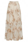 Floral Swan skirt | Beige
