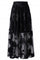 Floral Swan skirt | Black