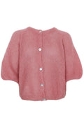 Bjoerk Patent Knit Cardigan 1251 | Warm Rose | Black Colour