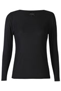 Mesh Ls Tshirt | Black Dot | Bluse von Liberté