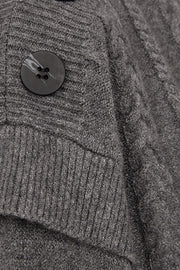 Claura Pullover | Dark grey melange | Strik fra Freequent