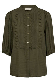 Shu Blouse | Olive Night | Bluse fra Freequent