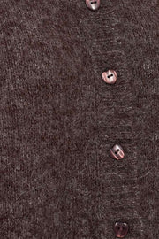 Louisa Car | Coffee Bean Melange | Cardigan fra Freequent