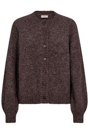 Louisa Car | Coffee Bean Melange | Cardigan fra Freequent