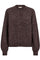 Louisa Car | Coffee Bean Melange | Cardigan fra Freequent
