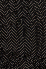 Adney Dress | Black w. Morel | Kjole fra Freequent