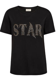 Star Tee 203703 | Black | T-Shirt fra Freequent