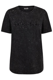 Wille Tee 204383 | Black | T-Shirt fra Freequent