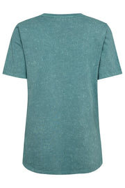 Wille Tee 204383 | Dusty Turquoise | T-Shirt fra Freequent