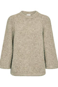 Lulu Pullover 205507 | Silver Mink Melange | Strik fra Freequent – nedsat