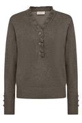 Katie Pullover 206462 | Morel Melange | Strik fra Freequent