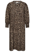 Aby Kleid 206608 | Oxford Tan W. Black | Kleid von Freequent – nedsat