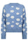 Alpi Pullover 207335 | Vista Blue Ml W Star Off-White | Strik fra Freequent