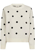 Flow Pullover 207518 | Moonbeam W. Black | Strik fra Freequent – nedsat