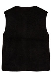 Teddy Waistcoat | Black | Vest fra Freequent