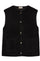Teddy Waistcoat | Black | Vest fra Freequent