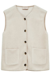 Teddy Waistcoat | Moonbeam | Vest fra Freequent