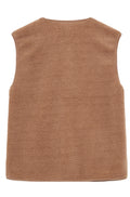 Teddy Waistcoat | Desert Taupe | Vest fra Freequent
