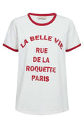 Fenjal Tee 207658 | Star Off-White W. True Red | T-Shirt fra Freequent