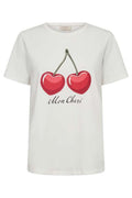 Fenjal Tee 207659 | Star Off-White W. True Red | T-Shirt fra Freequent