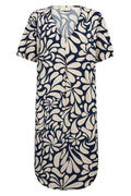 Floi Dress 207677 | Navy Blazer W. Moonbeam | Kjole fra Freequent – nedsat
