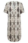 Floi Dress 207678 | Moonbeam W. Coffee Bean | Kjole fra Freequent – nedsat